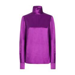 turtleneck silk satin top by DOLCE&GABBANA