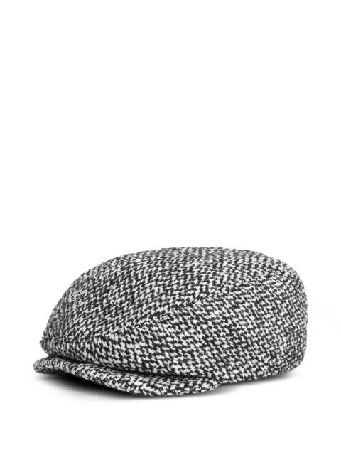 tweed baker boy cap by DOLCE&GABBANA