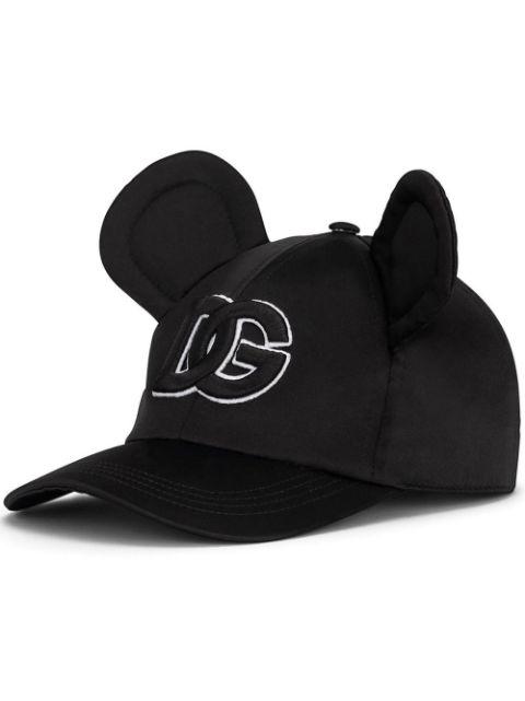 velvet animal-ears baseball cap by DOLCE&GABBANA