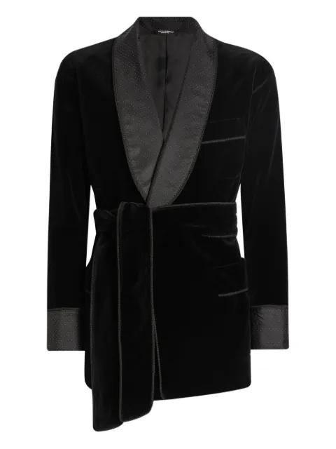 velvet shawl-collar blazer by DOLCE&GABBANA