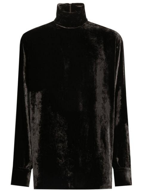 velvet shirt by DOLCE&GABBANA