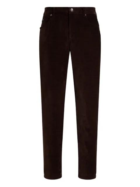 velvet trousers by DOLCE&GABBANA