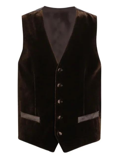 velvet waistcoat by DOLCE&GABBANA