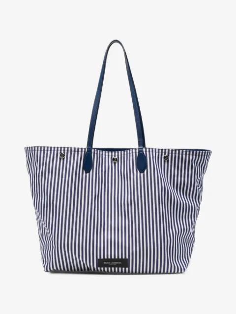 vertical-stripe tote bag by DOLCE&GABBANA