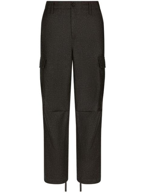 virgin-wool cargo trousers by DOLCE&GABBANA