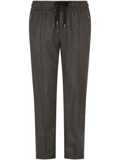 virgin wool track pants by DOLCE&GABBANA