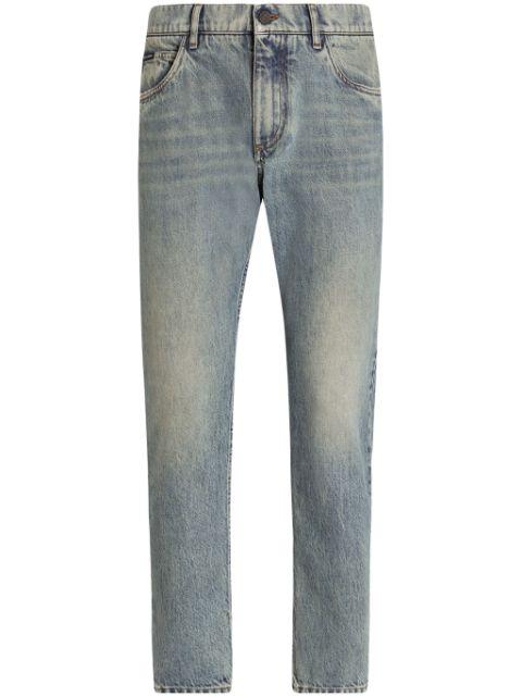 washed straight-leg jeans by DOLCE&GABBANA