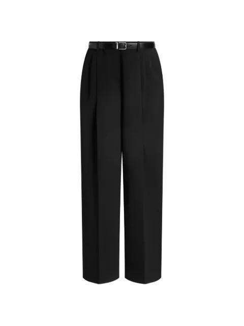 wool gabardine trousers by DOLCE&GABBANA