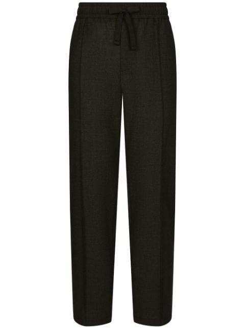 wool track pants by DOLCE&GABBANA