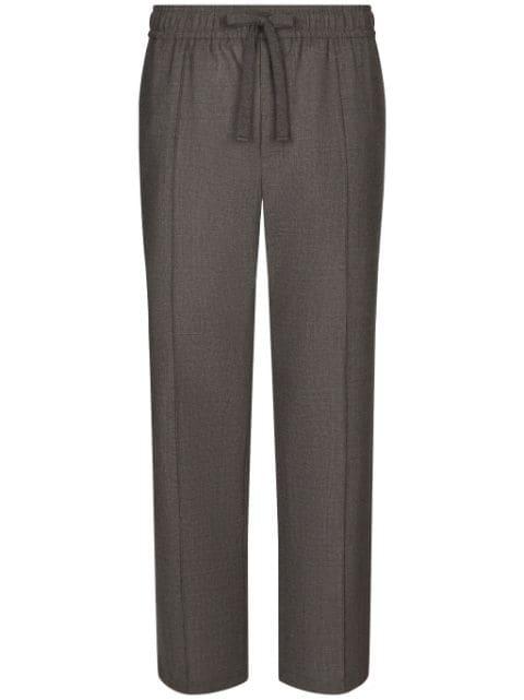 wool track pants by DOLCE&GABBANA