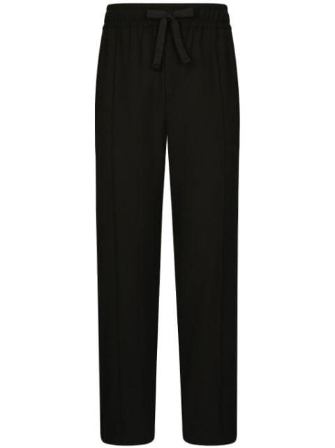 wool track pants by DOLCE&GABBANA