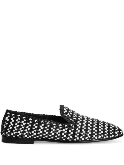 woven leather loafers by DOLCE&GABBANA