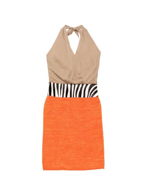zebra printed colour-block dress by DOLCE&GABBANA 