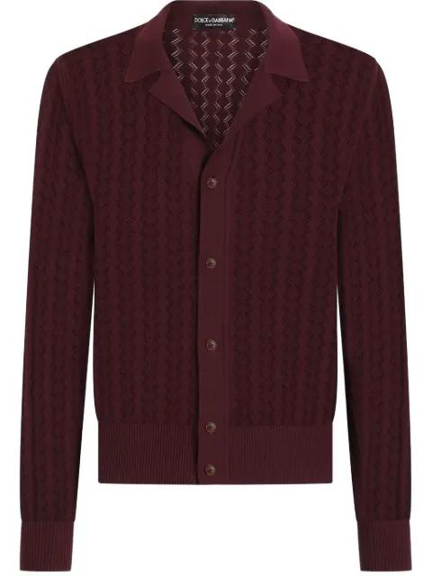zigzag-knit cardigan by DOLCE&GABBANA
