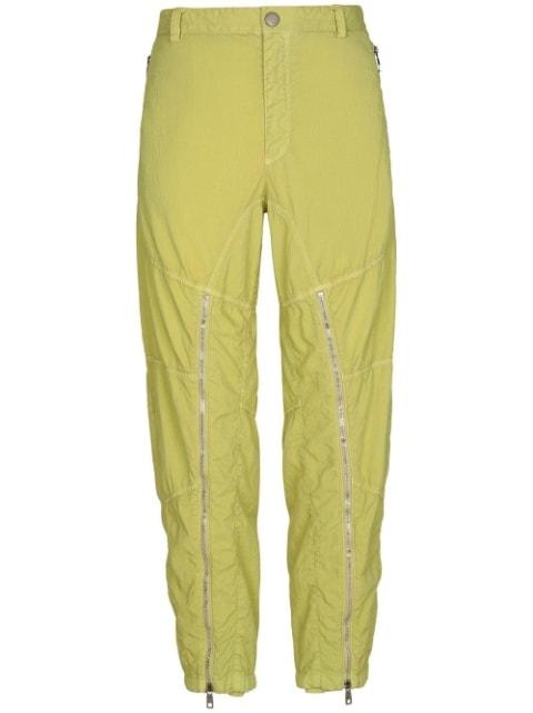 zip-detailed tapered trousers by DOLCE&GABBANA