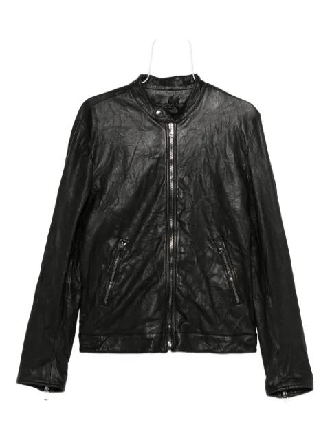 zip-fastening lambskin leather jacket by DOLCE&GABBANA
