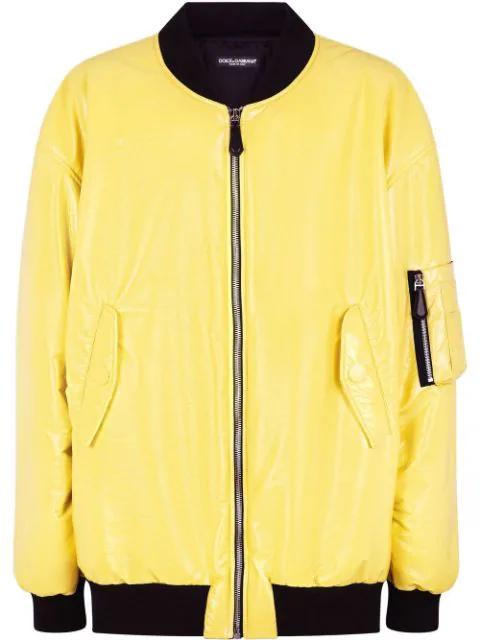 zip-through bomber jacket by DOLCE&GABBANA