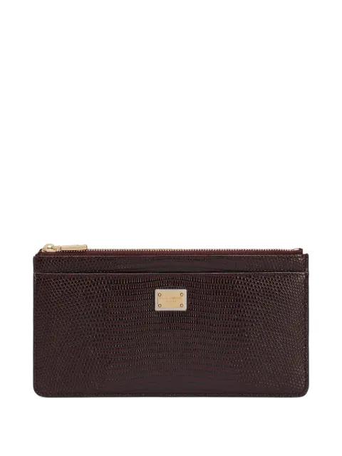 zip-top leather card holder by DOLCE&GABBANA