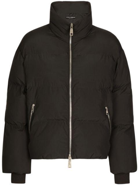 zip-up puffer jacket by DOLCE&GABBANA