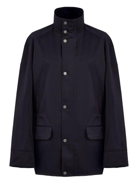 drawstring-waist cotton jacket by DOMAINE DES ARTISTES
