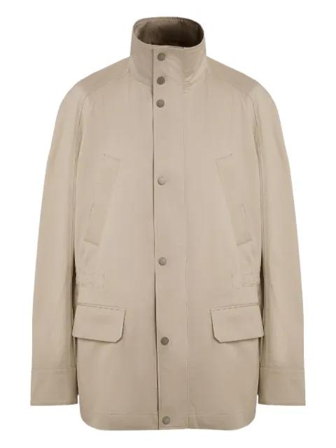 high-neck drawstring jacket by DOMAINE DES ARTISTES