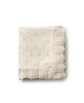 Scalloped Pointelle Blanket by DOMANI HOME