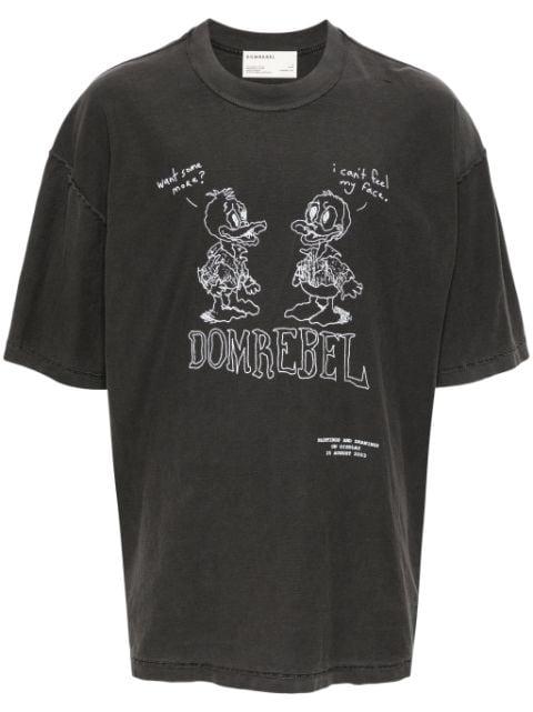 Comic Pals graphic-print cotton T-shirt by DOMREBEL