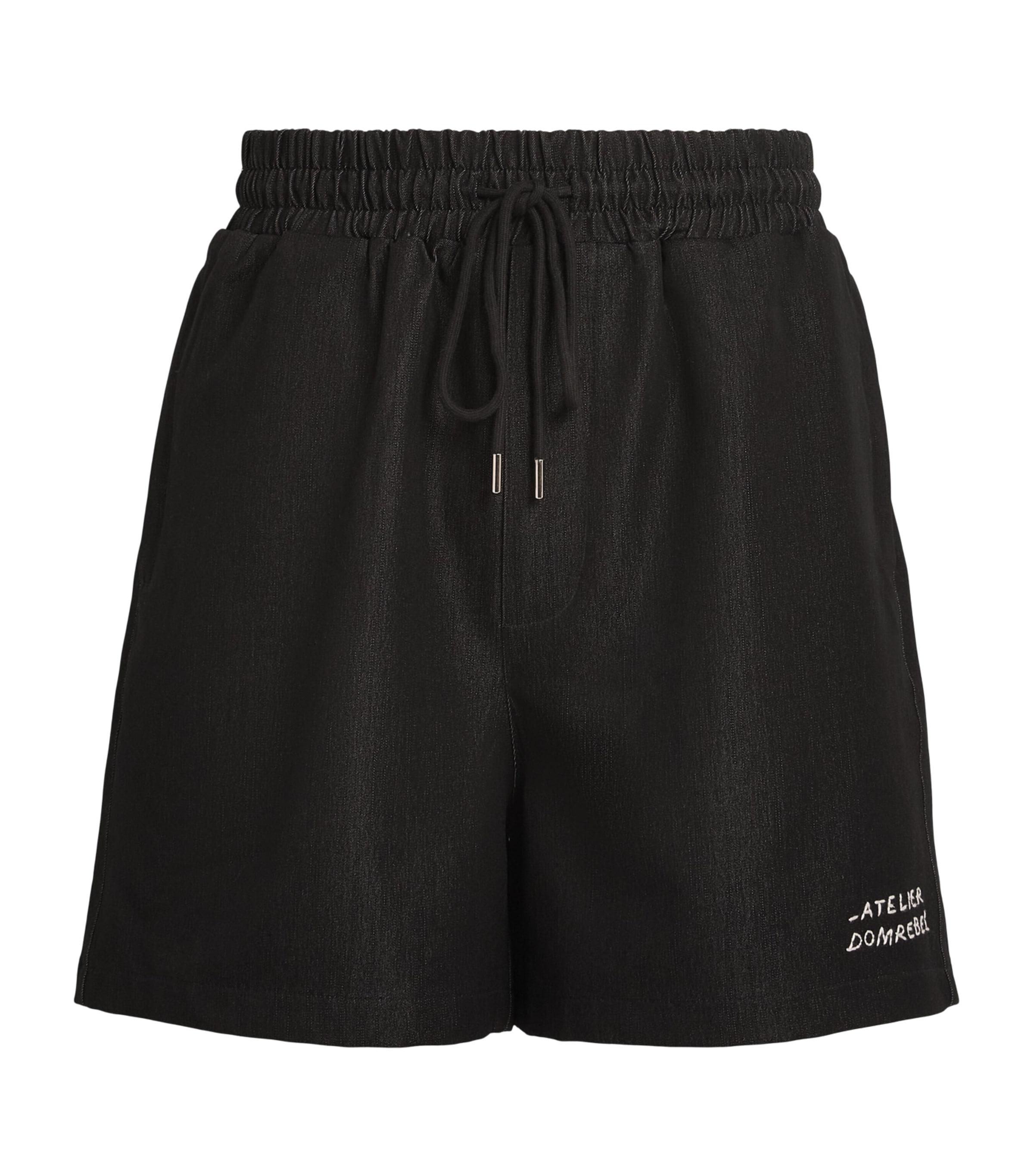 DOMREBEL Chambray Baller Shorts by DOMREBEL