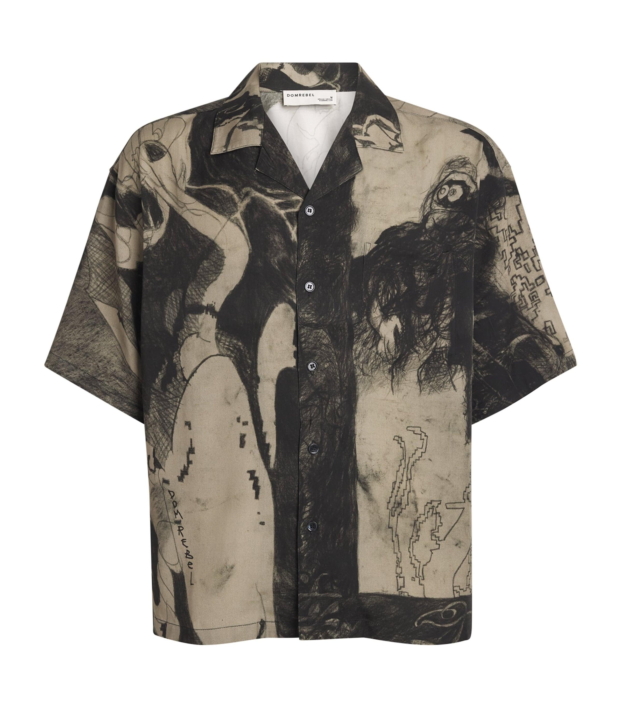 DOMREBEL Squiggles Bowling Shirt by DOMREBEL