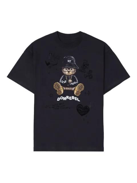 NY Bear Sketch T-shirt by DOMREBEL