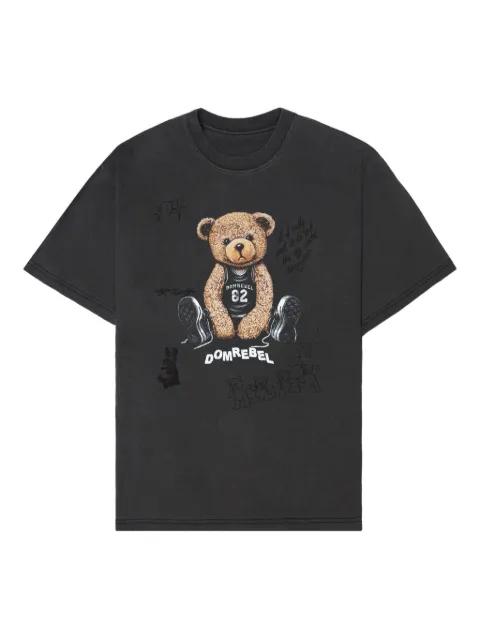 Play Sketch bear-print T-shirt by DOMREBEL