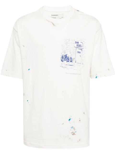 Scuff Door graphic-print T-shirt by DOMREBEL