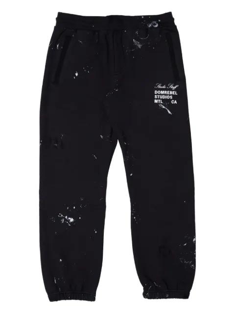 paint-splatter sweatpants by DOMREBEL