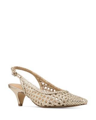 Women's Risha Leather Slingback Pumps by DONALD PLINER