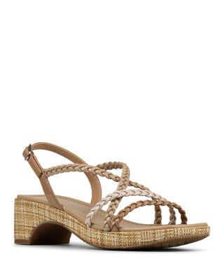 Women's Slip On Strappy Espadrille High Heel Sandals by DONALD PLINER