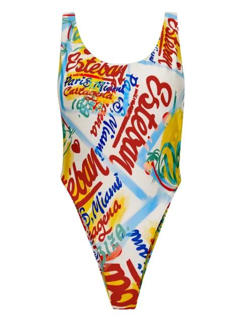 Bazurto printed swimsuit by DONDE ESTEBAN