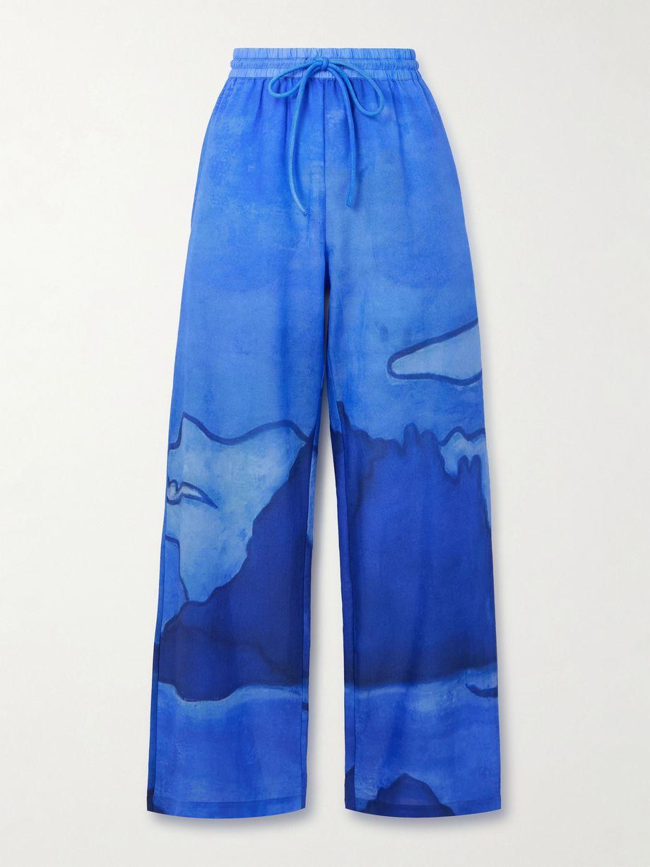 Es Vedra printed cotton-voile wide-leg pants by DONDE ESTEBAN