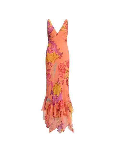 Guava Flores maxi dress by DONDE ESTEBAN