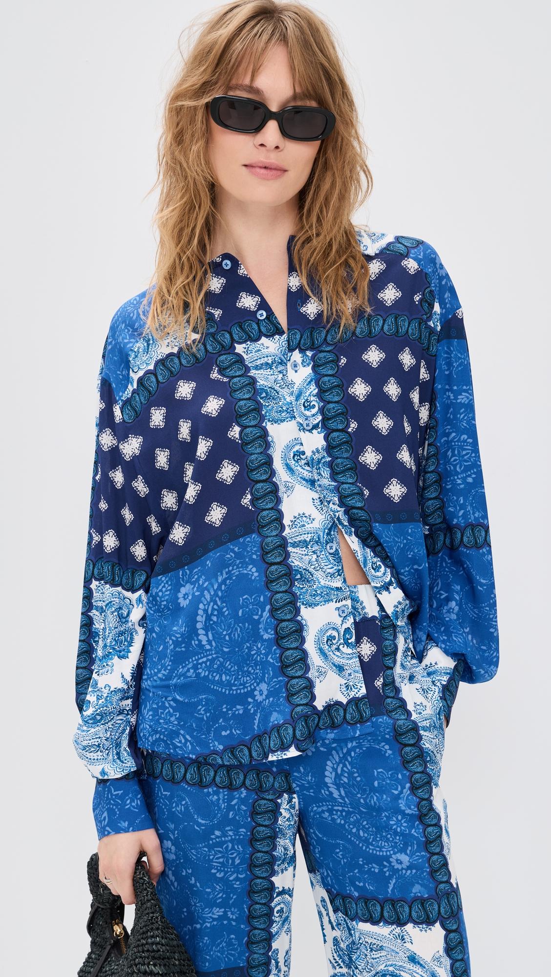 Midnight Paisley Shirt by DONDE ESTEBAN