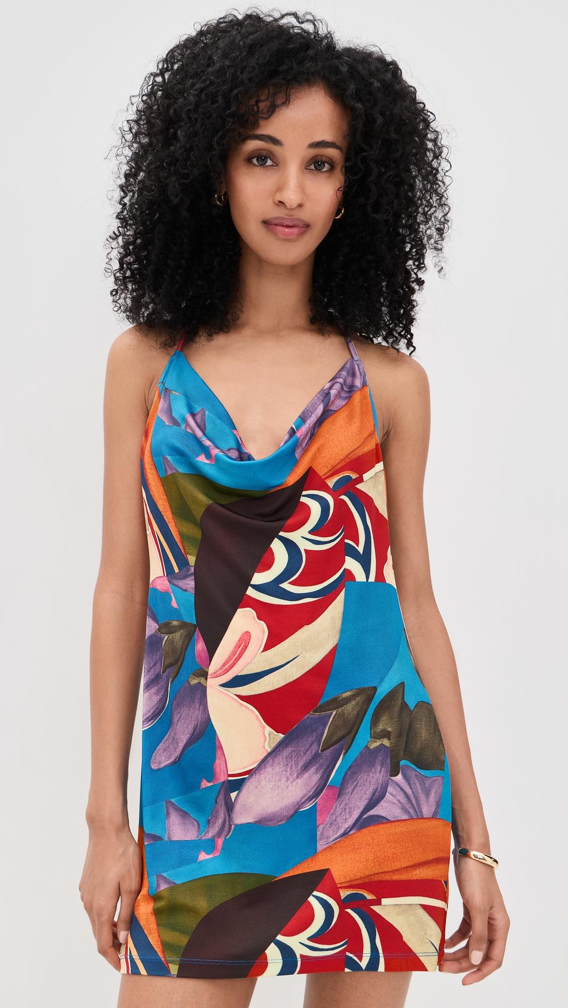 Palenque Flores Jersey Mini Dress by DONDE ESTEBAN