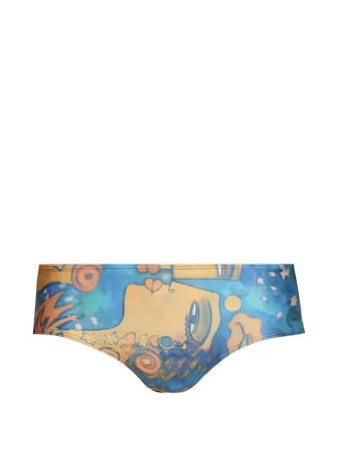 printed bikini bottom by DONDE ESTEBAN