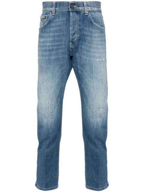 Dian logo-plaque distressed jeans by DONDUP