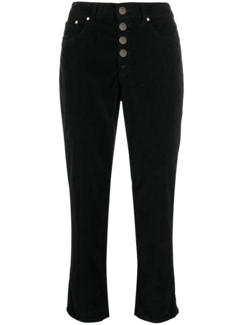 Koons button-fly cropped trousers by DONDUP