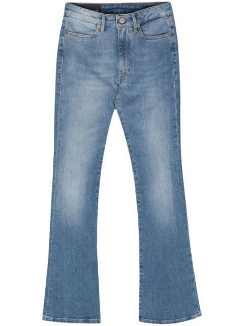 Mandy flared-cut organic-cotton jeans by DONDUP