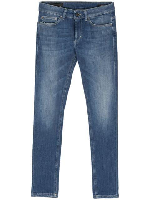 Monroe low-rise skinny-leg jeans by DONDUP