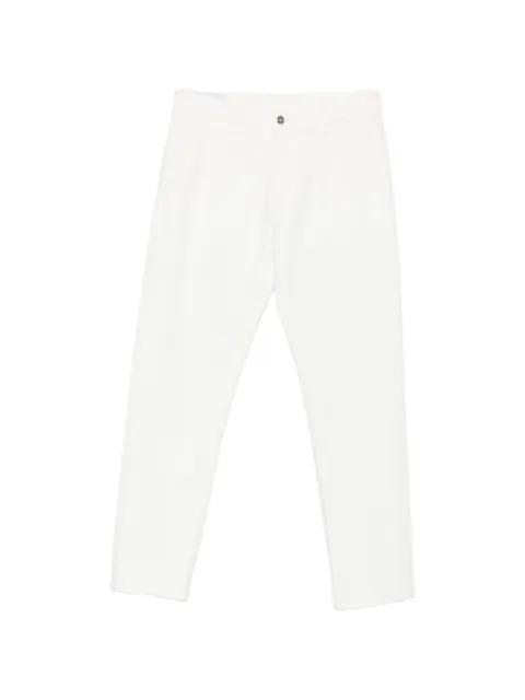 Oliver straight-leg logo-patch trousers by DONDUP