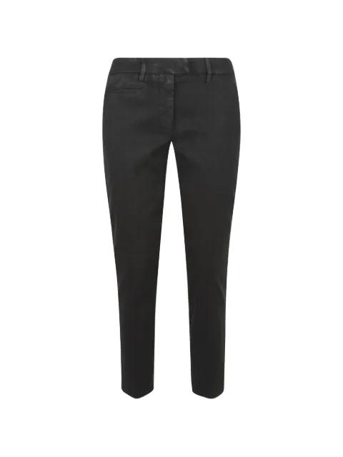 Perfect logo-plaque trousers by DONDUP
