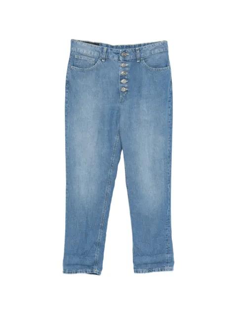 belt-loop buttoned jeans by DONDUP