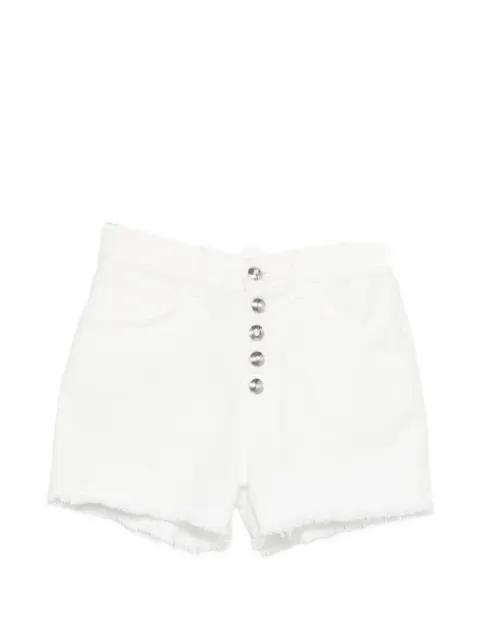 button-fastening frayed shorts by DONDUP