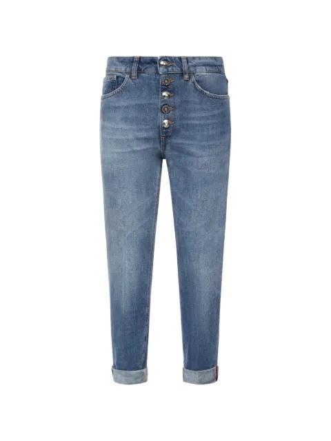 button-fly whiskered jeans by DONDUP